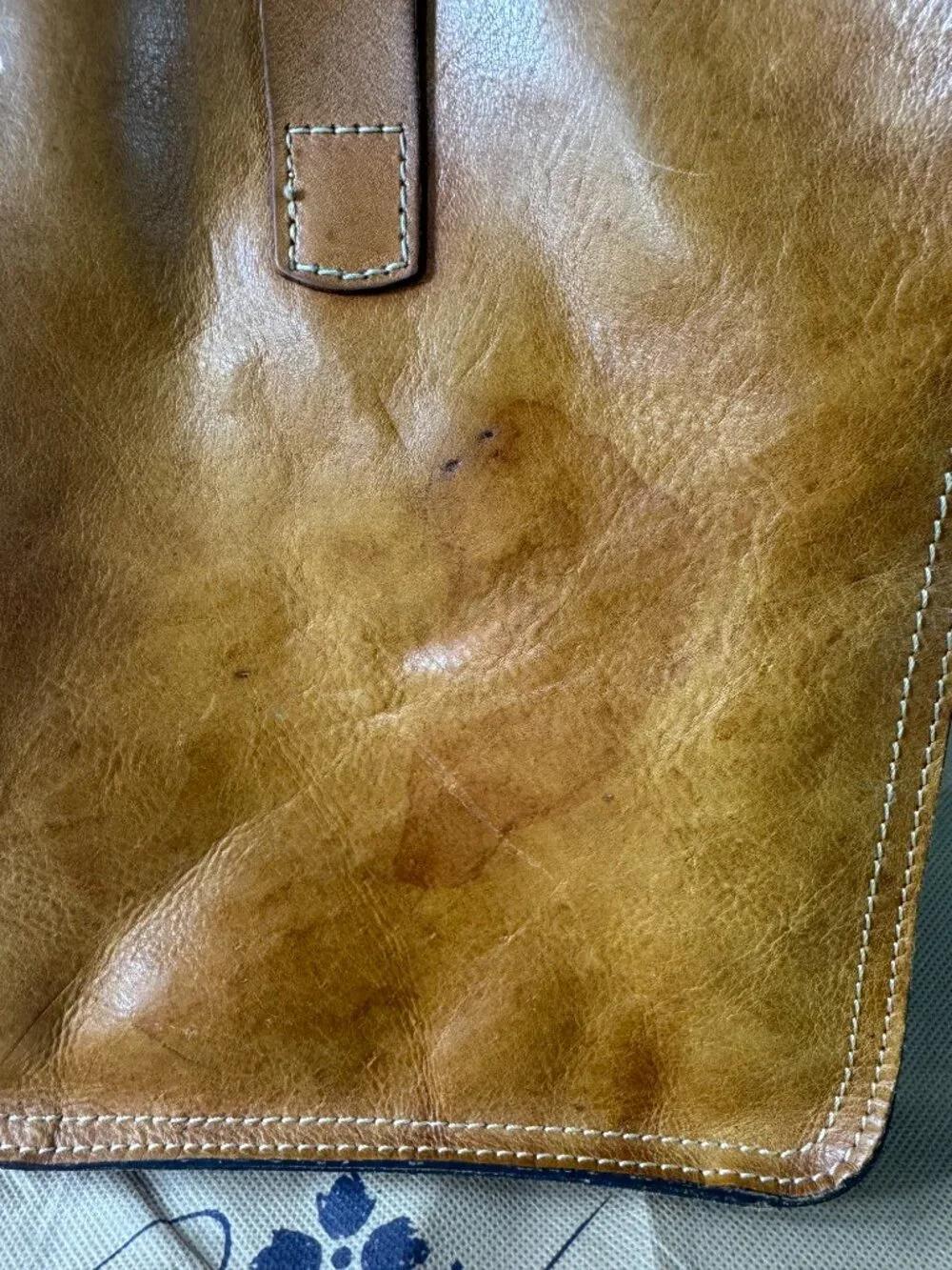 Patricia Nash Brown Leather Wicker Shoulder Bag